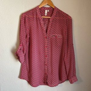 KUT FROM THE KLOTH | Sheer Patterned Blouse